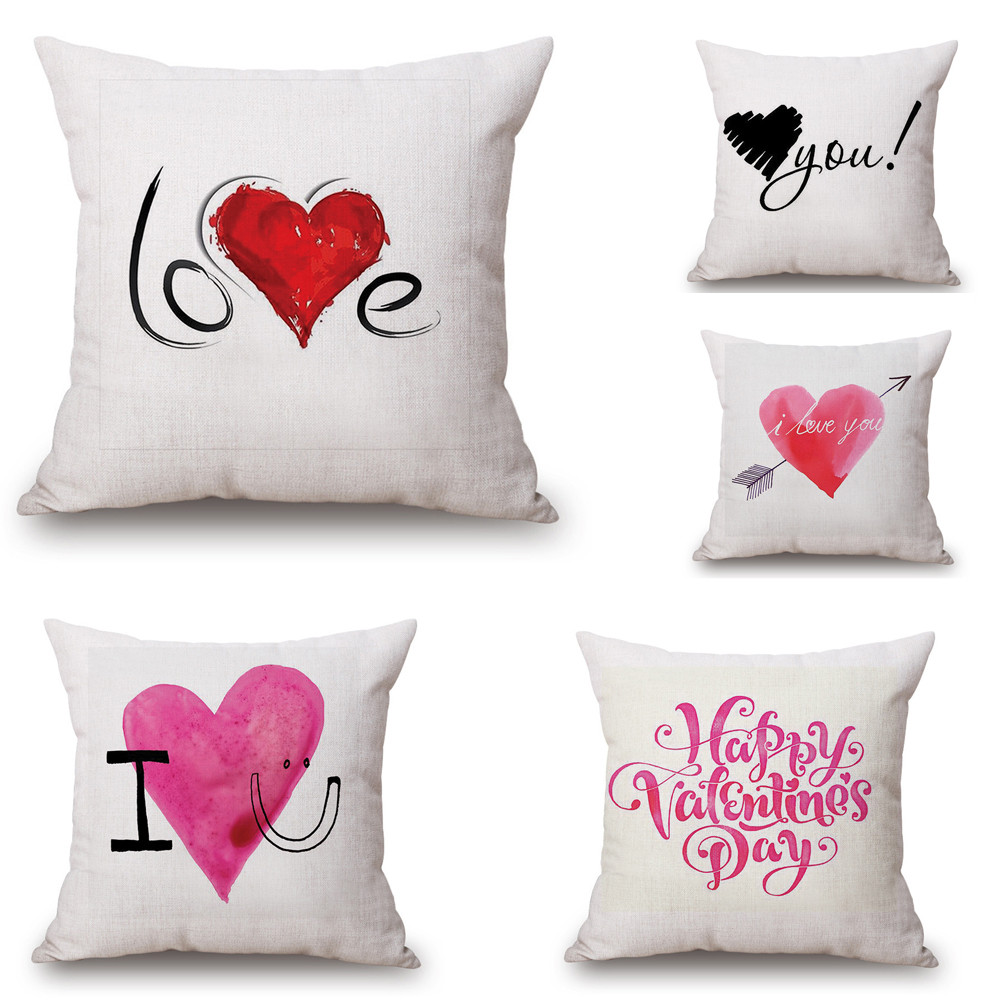 Happy Valentine’s Day Throw Pillow Case – When You Touch a Cat with ...